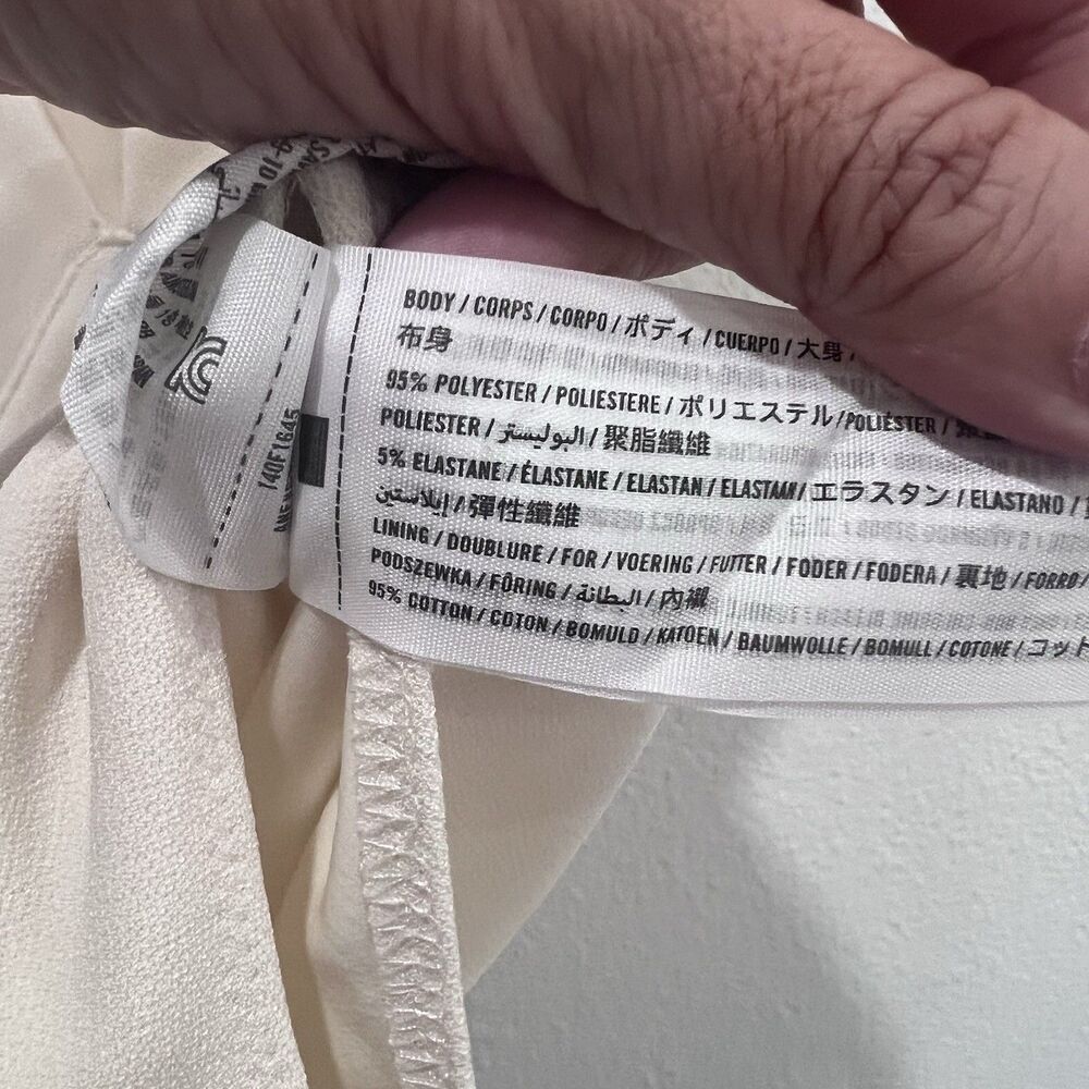 Abercrombie & Fitch Crepe Bodysuit Sleeveless Womens S Cream Softgirl Career - Picture 3 of 7